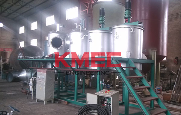 main refining pots for the 1TPD olive oil refining unit