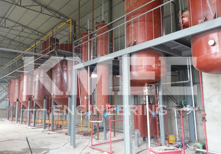 60 tpd peanut oil refining plant workshop view