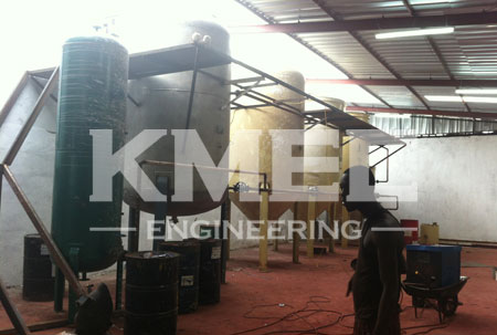 copra oil refining line installation