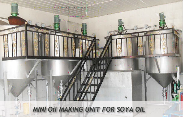 mini 

soya oil making unit