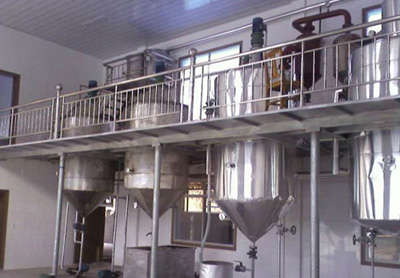 production line for edible oil from kernels-refining