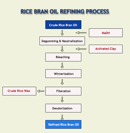 rice bran oil refining process