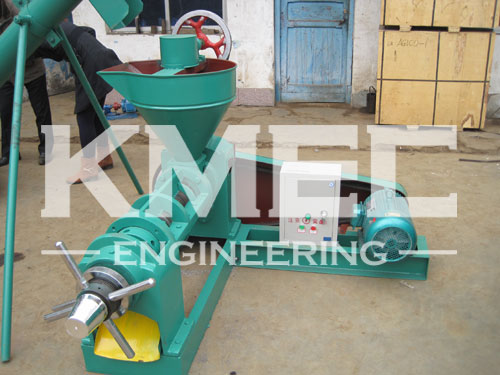 YZS 95 screw oil press withelectriccabinet，rack and belt cover